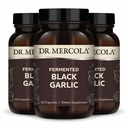 Dr. Mercola fermentowany czarny czosnek, 90 Służenia (180 Kapsułki), Suplement diety, Wspiera zdrowie immunologiczne, Non-GMO