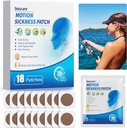 Motion Choroby Łaty na Cruise, Sea Choroby Łata Zawroty głowy Zawroty głowy i Nudności Ulgi, Dzieci i dorośli Travel Essentials dla Cruise / samochód / Samolot / Amusement Park Trip (18 Hrabia)