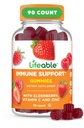 Żywotne żeberka wsparcia immunologicznego dla dorosłych 124; Witamina C i cynk 124; Great Desting Elderberry Immotive Support Support Support Supplement Gummei 124; Gummeje odporności dla dorosłych, Mężczyźni, Kobiety 124; 90 Gummeje