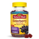 Nature Made Elderberry z witaminą C i cynku, Suplement diety do wsparcia immunologicznego, 100 Gummies, 50 Day Supply