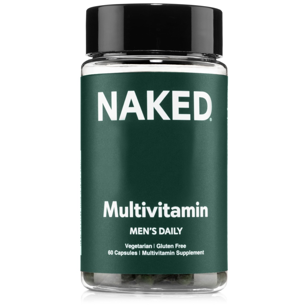 Nagi mężczyzn 's Multi - Daily Multivitamin for Men - A, C, E, Selenium, Cynk, Owoce i Super Zielone Ekstrakty i więcej, aby zwiększyć wsparcie immunologiczne - Gluten- Free i Vegetarian Codzienne witaminy - 60 Kapsułki