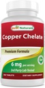 Najlepsze Naturals Miedź Chelate 6 mg na służbę- 360 Tabletki