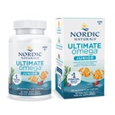 Nordic Naturals Ultimate Omega Jr., Strawberry - 90 Mini Soft Gels - 680 Total Omega- 3 z EPA & DHA - Brain Health, Mood, Learning - Non-GMO - 45 Służenie