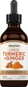 Piping Rock Turmeric and Ginger Liquid Drops 124; 2 Fl Oz Description 124; Suplement do nalewki z Black Pepper Extract Description 124; Wegan, Non-GMO, Gluten Free