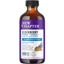 Nowy rozdział Syrop Elderberry, 24 Słupy, Immune Defense for Dorośli & Dzieci (2 +), 64x Skoncentrowane czarny Elderberry + Gardło-kojące Stopień Miód, Nie-GMO Projekt zweryfikowany, Gluten Free