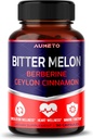 Bitter Melon kapsułki - wzmocnione berberberyjskim ceylońskim cynamonem do cyrkulacji Wellness i funkcji immunologicznych (90 liczenie (opakowanie po 1))