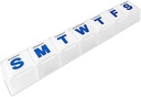 Cotygodniowy organizer pill - Extra Duży Pill, Medycyna, Witamina Organizer Box, Cotygodniowy, Codzienne Planner Container z Easy do czytania listów, BPA Free - Daily Travel 7 Day Medication Pill Case
