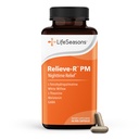 LifeSeasons Relieve- R PM - Ułatwia nocne Aches & Discomfort - Relaxes Muscles - Calms The Nerwowy System - Wspiera naturalne cykle snu i Non Habit Forming - 46 Kapsułki