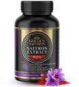Golden Saffron Saffron Extract Kapsułki - Premium Saffron Supplements - 88,50 mg Pure Saffron Pills - Wsparcie nastrojów - Wsparcie dla oczu - Emocjonalna równowaga, Focus & Eye Health Made in USA - 60 Kapsułek