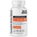 Młodzież & Tonic Balanced Detox Pigułki jako kompletny Gut Cleanse & Carb Matrix Wsparcie z ACV, Glucomannan, Chrom dla Detoxing ciała i Digestive zdrowia, Suplement dla mężczyzn i kobiet, Trzyczęściowy Tested