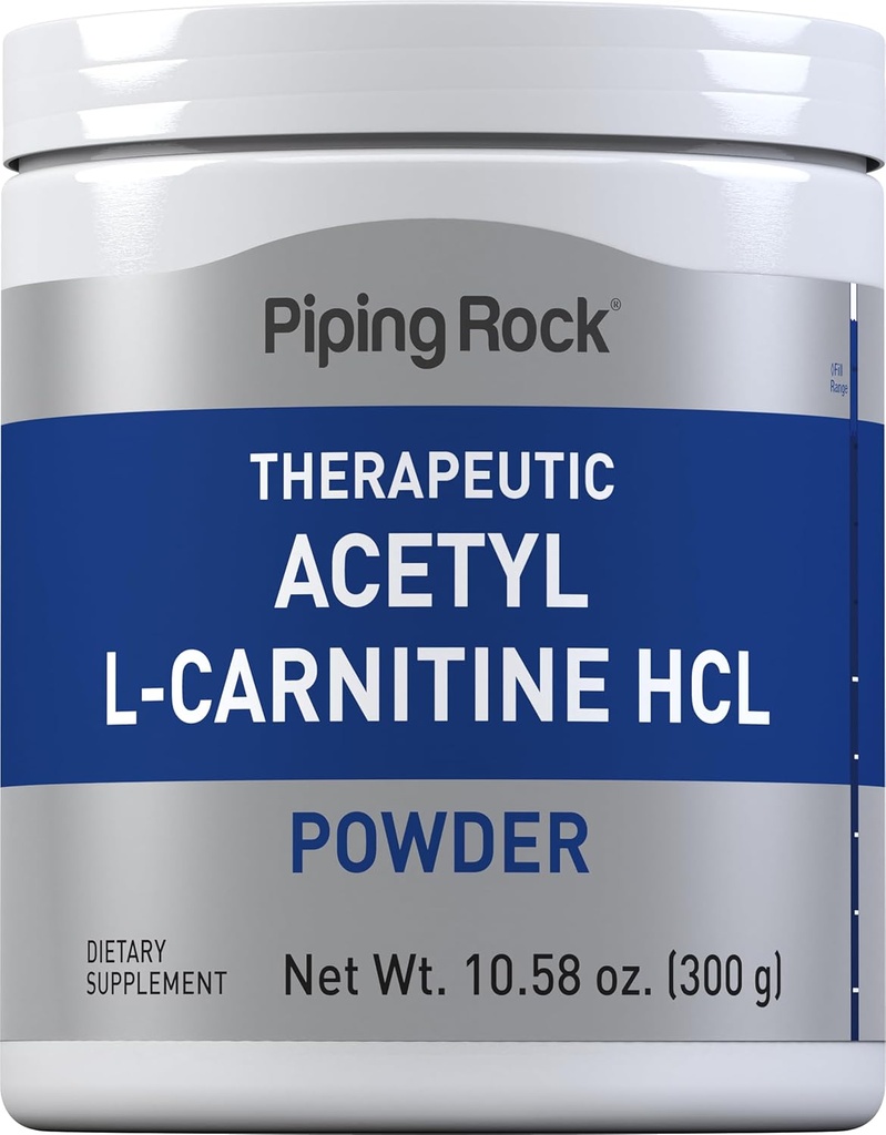 Pining Rock Acetyl L- Carnitine Proszek Dwudziesty czwarty; 300 g Dwudziesty czwarty; ALCAR Suplement HCL 124; Nie-GMO, Gluten wolny