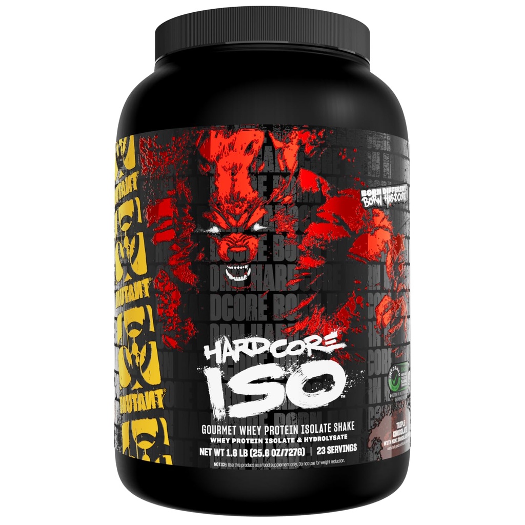 Mutant ISO Surge Proszek z białka serwatki działa szybko pomóc odzyskać, budować mięśnie, luzem i siłą, wykorzystuje tylko składniki, 1.6 lb - Potrójny Czekolada