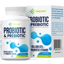 Probiotyki dla kobiet i mężczyzn, 300 Miliard CFU Probiotyki z 12 Cieśnin + Organic Prebiotyka Mieszanka dla Daily Digestive, Immune, Gut, Bloating, Gut Health for Women & Men, Półka Stabilna - 60 Kapsułki