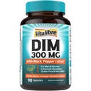 Suplement DIM dla kobiet i mężczyzn, Estrogen Metabolizm, Hormon Balance & Menopauza Wsparcie, DIM 300 mg z Black Pepper Extract, Wysoka Absorpcja, 90 Kapsułki