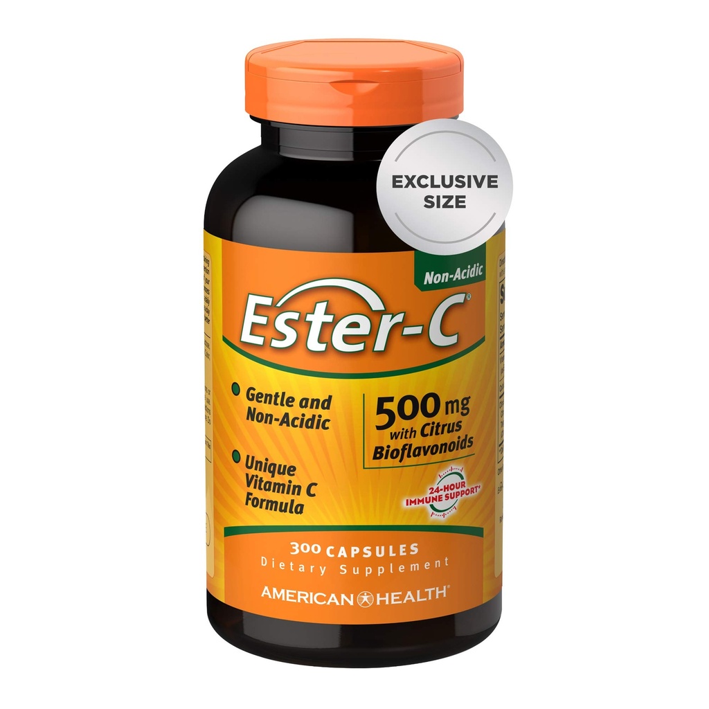 American Health Ester - C 500 mg z Citrus Bioflavonoids kapsułki, 300 Count