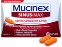 Mucinex Sinus- Max Ciężkie zatory Relief Caplets, 20 Count