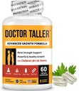 NuBest Doctor Taller - Wspiera wytrzymałość kości, Wzmacnia system immunologiczny - Keto z wapniem, Witamina D3, Witamina K2, Amino Acids & Herbs dla dzieci (8 +) - 60 Kapsułek wegańskich 124; 1 Dostawa miesiąc