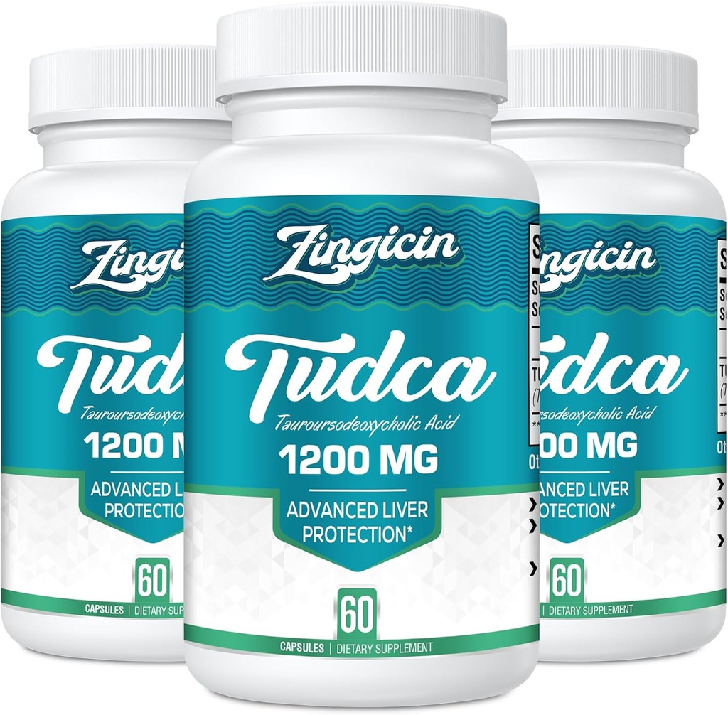Suplement TUDCA 1200mg - 180 Kapsułek wegetariańskich, Potężne suplementy TUDCA Bile Salts dla wątroby, trawienie