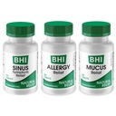 MediNatura BHI Multi Symptom Flare- Up Defense Bundle Sinus Relief Tablets (100) Mucus Relief Tablets (100) + Allergy Relief Tablets (100) Homeopatic Relief - Fast- Acting, Quick- Disolve