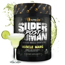 Alpha Lion Superman Post Workout Proszek, Muscle Builder Drink, Monohydrat kreatora + Więcej dla Lean Muscle Growth, Siła & Volume, Suplement dla kobiet i mężczyzn (25 Służenie, Mięśnie Marg)