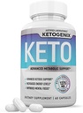 Ketogenix Keto Pills 1275MG New & Improved Formula Contains Apple Cider Vinegar Extra Virgin Olive Oil Powder Green Tea Leaf 60 Capsules