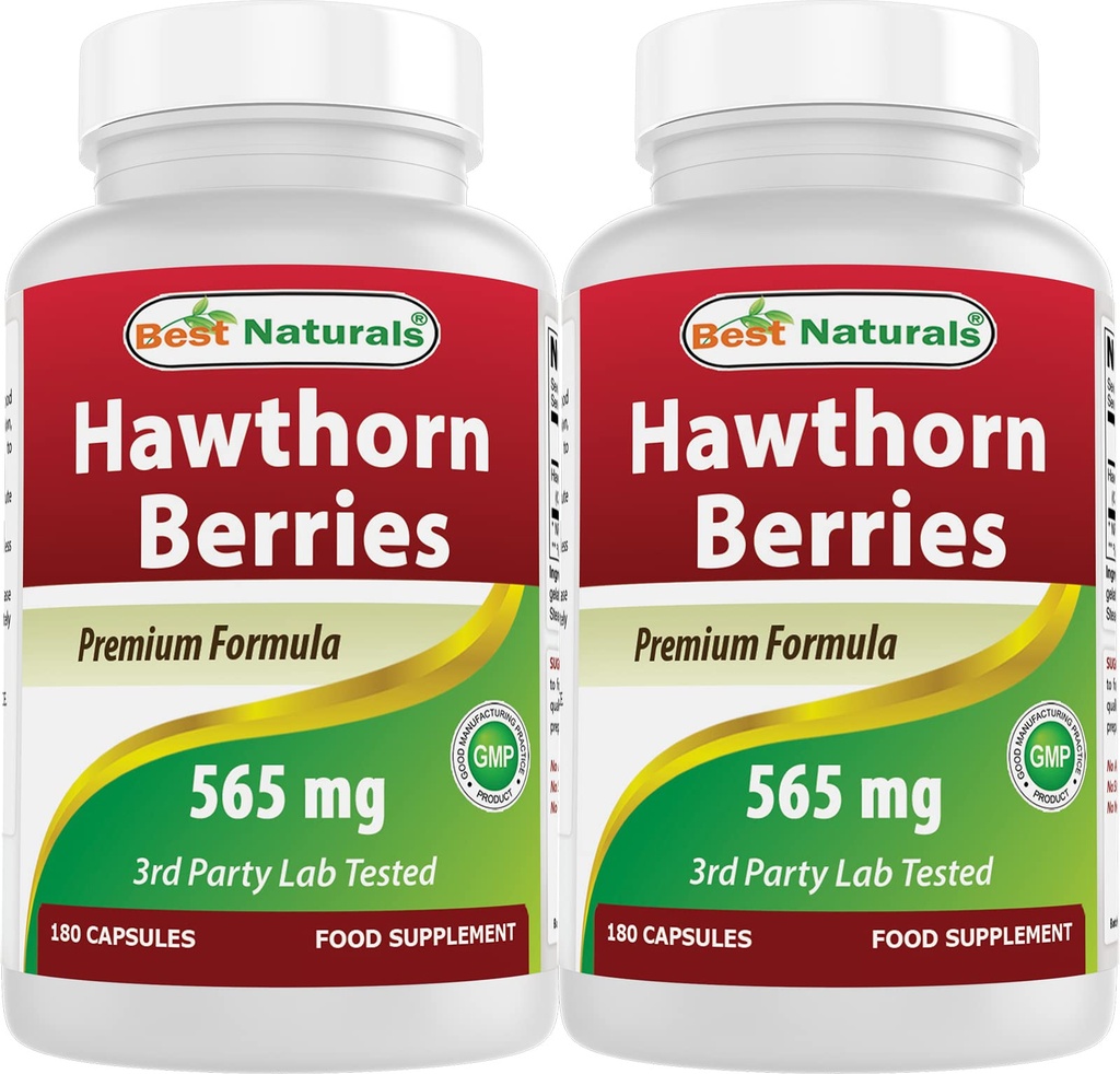 Najlepsi przyrodnicy Hawthorn Berry 565 mg 180 kapsułek (180 licz (opakowanie po 2))