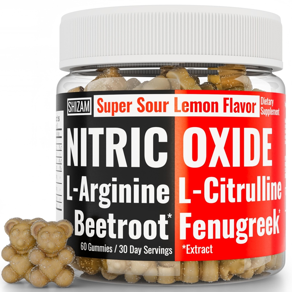 SHIZAM Beets Kozieradka Super Gummie tlenku azotu w L- Arginine L- Citrulline, Beet Root Chews Cheable Chewables Kapsułki Pigułki Suplement Alt, Bootroot Flow Dorośli Mężczyźni Bicia