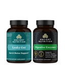 Ancient Nutrition Leaky Gut Kapsułki, 60 Count + Digestive Enzymy Kapsułki, 90 Count