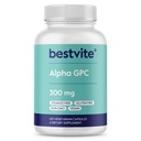 BESTVITE Alpha GPC Choline 600mg Per Serving (120 Kapsułek wegetariańskich) - No Stearates - Vegan - Non GMO - Gluten Free
