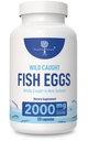 Dzikie złowione jaja rybne 2,000mg - Suplement Omega 3 do oczu, zdrowia mózgu, wspiera odporność, kości i zębów, wsparcie nastrojów z Omega 3- 6- 9 Kapsułki jaj rybnych
