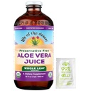 Lily of The Desert Aloe Vera Sok, Conservative Free - cały liść Aloe Vera Drink z naturalnymi witaminami, Digestive Enzymes for Gut Health, Stomach Relief, Wellness, Glowing Skin, Gelly Sachet included