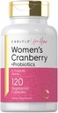 Carlyle Women 's Cranberry Plus Probiotyka 124; 120 Kapsułki 124; z 14 Probiotic Strains 124; Wegetarianin, Non-GMO, Gluten Free Supplement