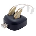 Cyfrowe wzmacniacze słuchu - Przywracalne BTE Personal Sound Wzmacniacz Para z USB Dock - Premium Gold Behind The Ear Sound Amplification - autorstwa NewEar
