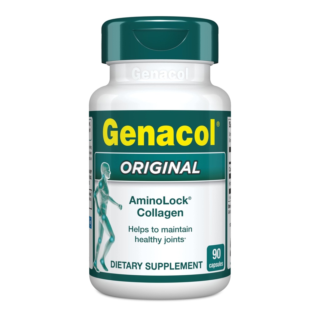 Genacol Original - Colagen Supplement with Ultra- Hydrolizowane Kolagen Peptydes, Utrzymuje Joint Health, dla Joints & Knees, 90 Kapsułki (30- Day Supply)