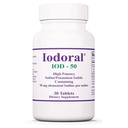 Optimox Iodoral suplement 50 mg - tabletki zawierające jodek potasu, wsparcie dla tarczycy, codzienne witaminy i minerały, roztwór jodu Lugola - 30 liczenie.