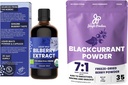 Jungle proszki Wild Bilberry Extract for Eyes USDA Organic 3.4oz Blackporant Powder Bundle Freeze Suchy czarny ekstrakt porzeczka dla Smoothies