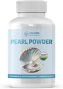 Pearl Powder Supplement 500mg, 120 Kapsułek - Naturalne źródło kwasów wapnia i aminokwasów, Przeciwutleniacze antystarzeniowe do pielęgnacji skóry, Non-GMO