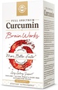 Solgar Full Spectrum Curcumin Brain Works, 90 Licaps - Wspomaganie Pamięci Recall, Focus, Funkcja poznawcza - Wsparcie przeciwutleniające - Curcumin, BacoMind, Cholina, Witamina B12 - Non-GMO, Wegan - 30 Służenie