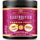 KLUCZOWE NUTRIENTY Multiwitaminowe Electrolytes Powder No Sugar - Pyszne Passion Fruit Electrolyte Powder - Endurance & Suplement energetyczny - Hydration Powder - No Calories - 90 Servings - Made in USA