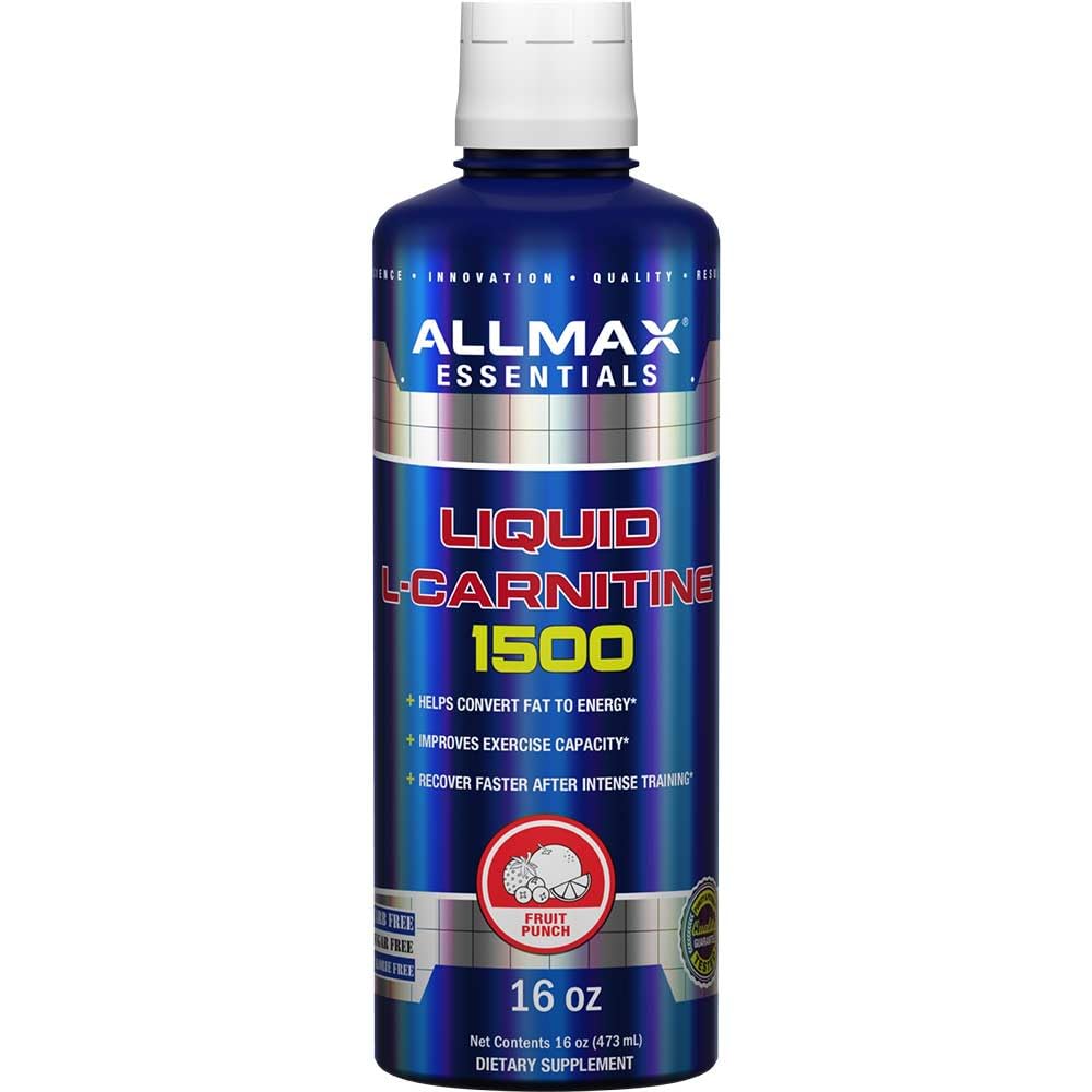 ALLMAX Liquid L- Carnitine 1500 + Witamina B5, 16 oz / 473 ml (Fruit Punch)