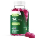 VITEEY Gummeje cynku dla mężczyzn i kobiet - suplementy cynku 50mg - Immune Boost & Skin Health - Wegan, Gluten Free - 60 Count