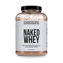 NAKED Whey Protein Supplement Powder, Chocolate, NSF Certified, GMO Free, Soy Free, Gluten Free Aid Muscle Growth and Recovery 60 Servings, 5 Ib