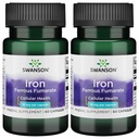 Swanson Iron (Ferrous Fumaran) - Suplement mineralny Promowanie wsparcia energetycznego - Formuła wysokiego stężenia Assists in Oxygen Delivery & Fatty Acid Metabolizm 60 Sgels (2 Pack)