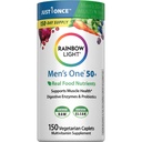 Rainbow Light Multivitamina dla mężczyzn 50 +, Witamina C, D & Cynk, Probiotyki, Mężczyźni jeden 50 + Multivitamina Zapewnia wysoką moc immunologicznego wsparcia, Nie-GMO, Wegetarianin, 150 Tabletki