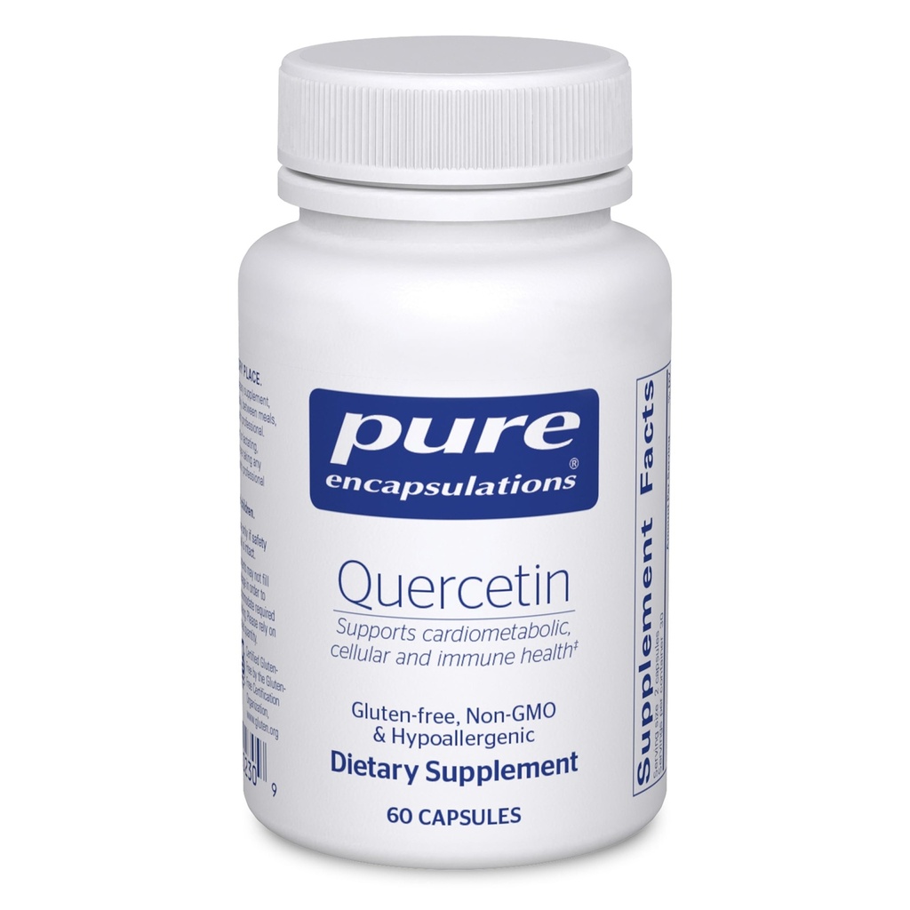 Czyste enkapsulacje Quercetin - 500 mg - Immune Support, Cellular Health & Heart Health - Suplement przeciwutleniający - Gluten Free & Non-GMO - 60 Kapsułki
