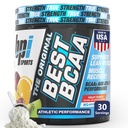BPI Sports Best BCAA Powder - Wsparcie Odzyskiwania Mięśnie - Branched Chain Amino Acids 124; Bloki budowlane białka i mięśni - Post Workout Recovery - Hydration - Fruit Punch, 30 Służenia