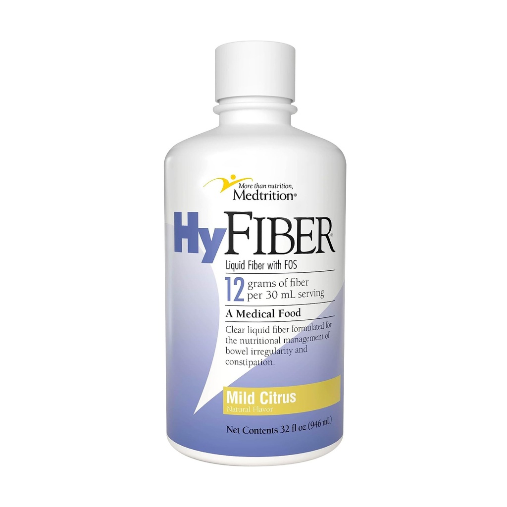 Mieszanka HyFiber Daily Liquid Fiber dla regularności i miękkich narzędzi, 12 Grams Rozpuszczalny Fiber, 32 fl oz 1 Butelka