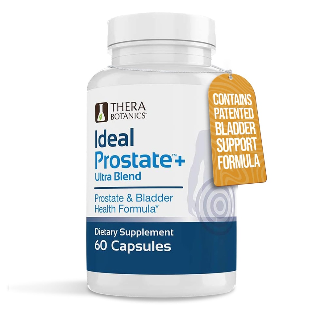 Advanced Men 's Prostate Support by Ideal Prostate Plus Ultra with Reishi Mushroom, Saw Palmetto, Lycopene and More for Natural Relief