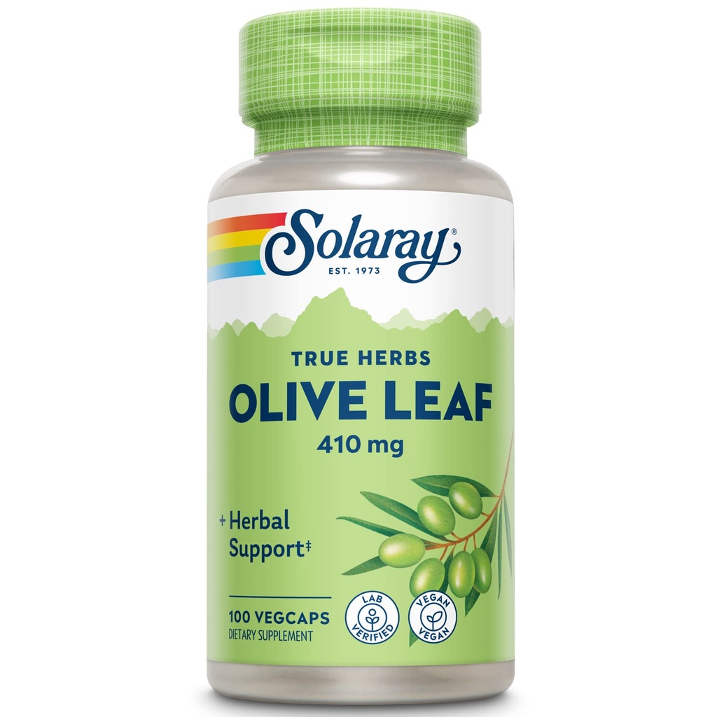 SOLARAY Olive Leaf kapsułki, 410 mg