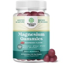 Sugar-Free Extra Siła Scalm Magnezu Gummies dla dorosłych - Relaksujące Gummies Magnezu Citrate z Mag Elemental - Pomoc Sleep Soft Chews Raspberry Flavored - Body & Mind Relaxation - 60 Count